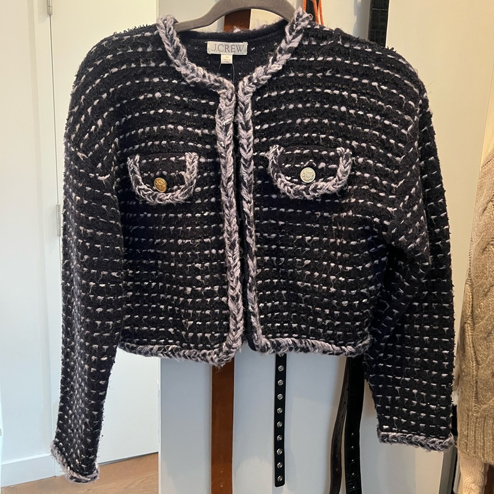 Jcrew knit lady jacket